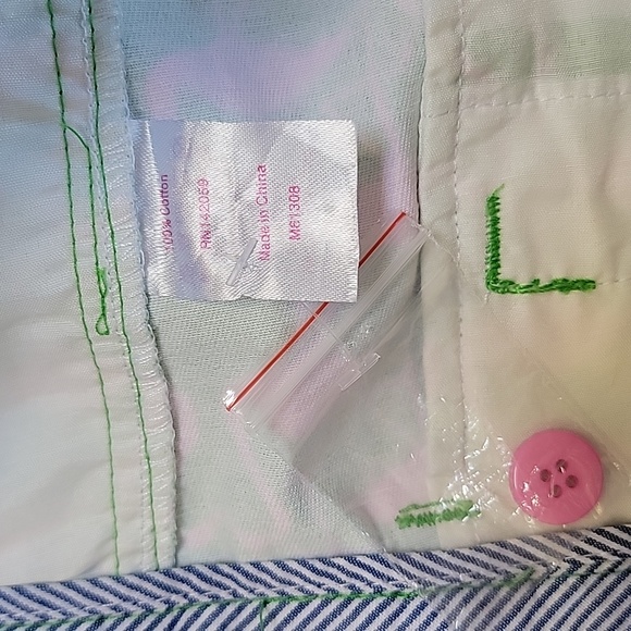 Macbeth Collection by Margaret Josephs Green Flamingo Shorts Size Medium NWOT - Picture 12 of 15